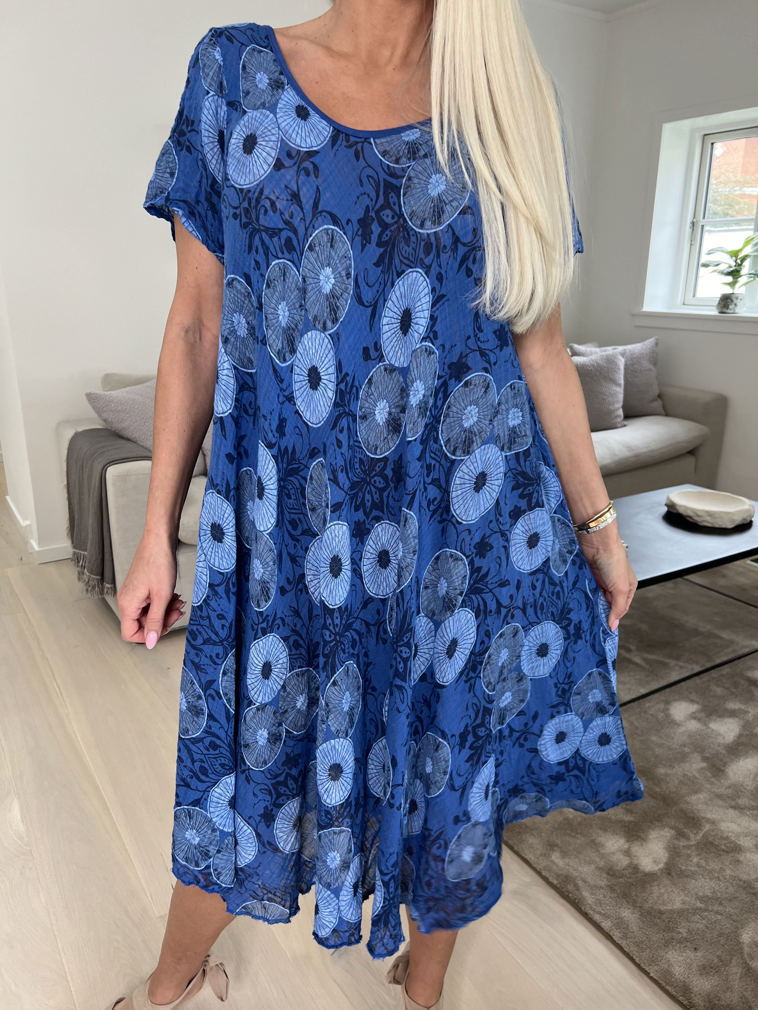 Delphine - Bomuldskjole med motiv